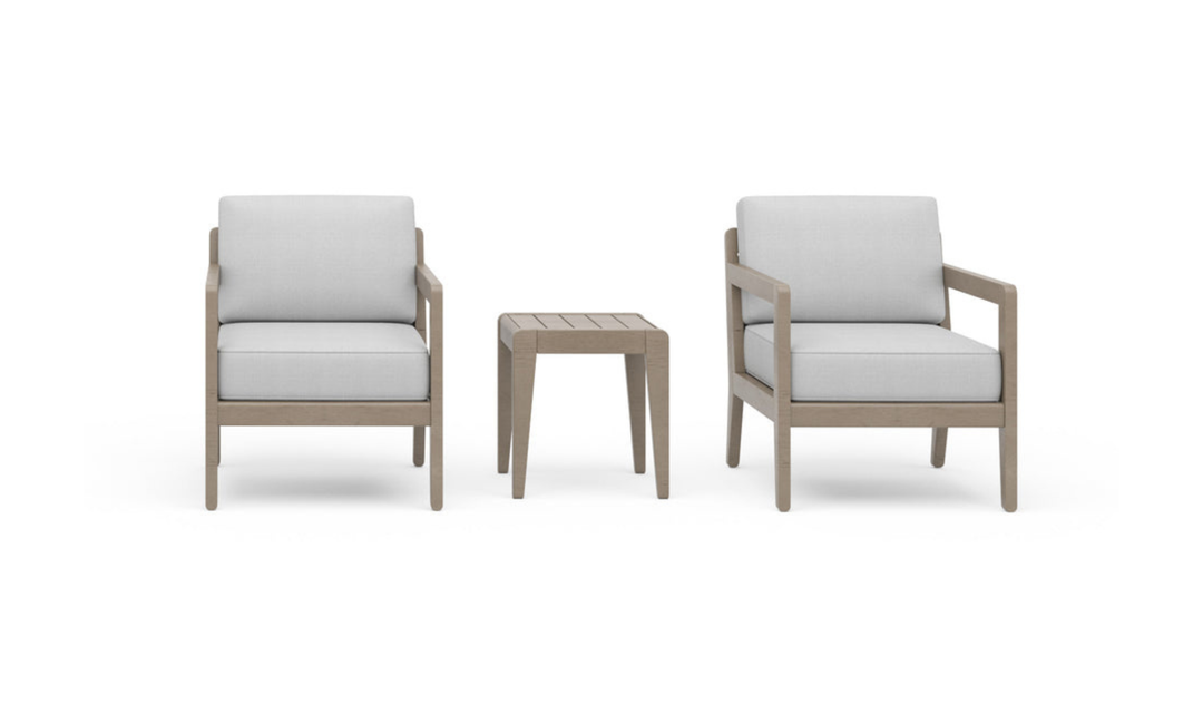 Homestyles Sustain Outdoor Lounge Armchair Pair and End Table-jennifer furniture
