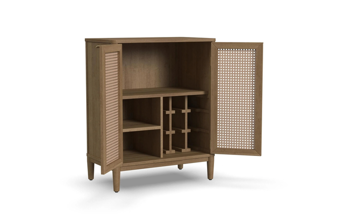 Homestyles Brentwood Adjustable Shelf Bar Cabinet-Jennifer