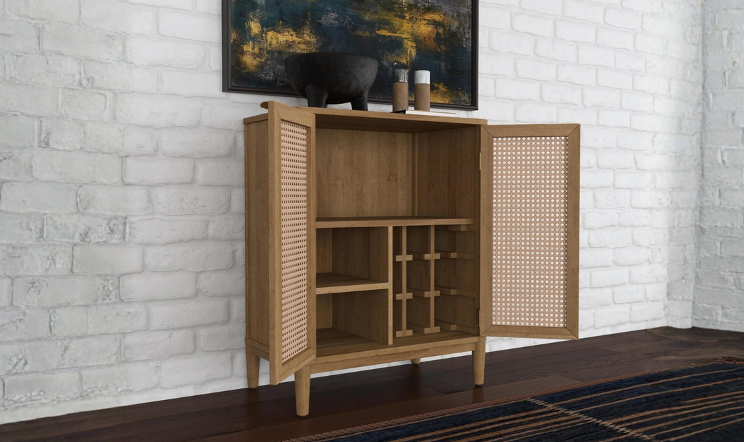 Homestyles Brentwood Adjustable Shelf Bar Cabinet