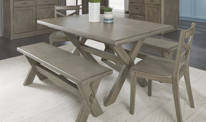 Homestyles Walker 5-Piece Dining Set in Gray-jennifer furniture