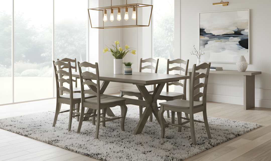 Homestyles Walker 7 Piece Dining Set in Gray-jennifer furniture
