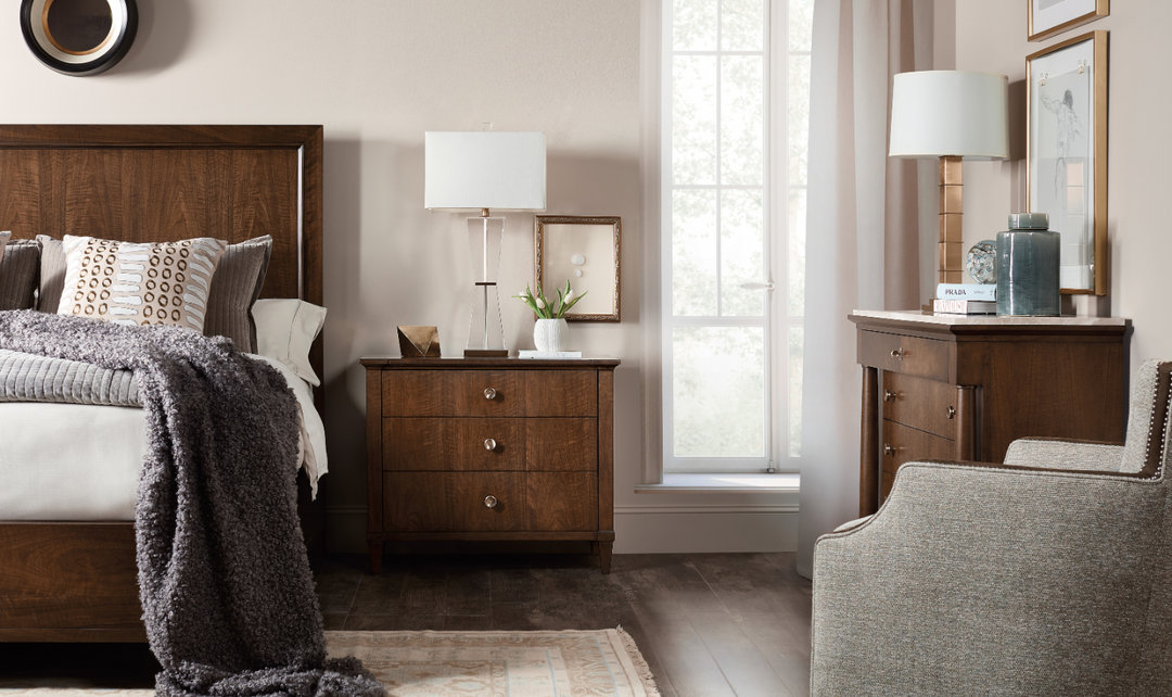 Hooker Furniture Bedroom Archives Three-Drawer Nightstand