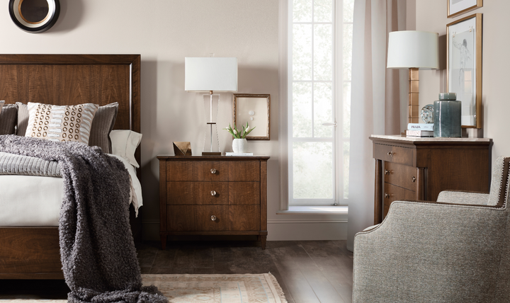 Hooker Furniture Bedroom Archives Three-Drawer Nightstand