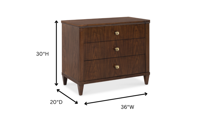 Hooker Furniture Bedroom Archives Three-Drawer Nightstand