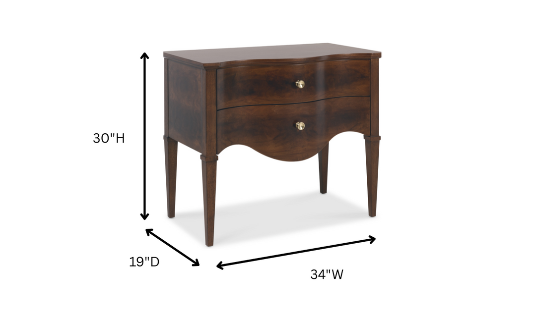 Hooker Furniture Bedroom Archives Two-Drawer Nightstand