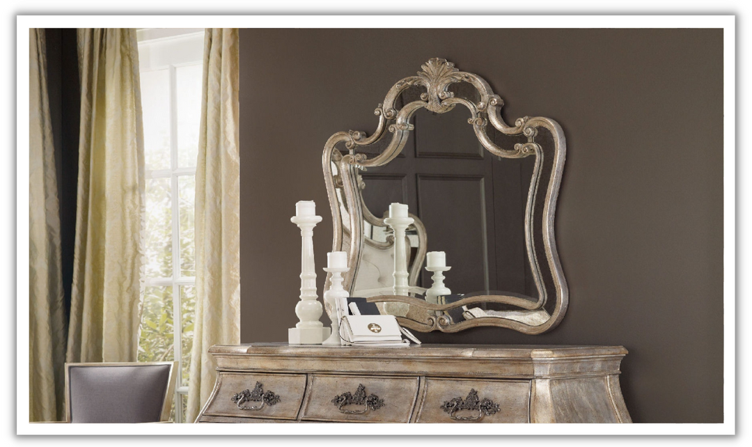 Hooker Furniture Bedroom Sanctuary Shaped Mirror-jennifer furniture