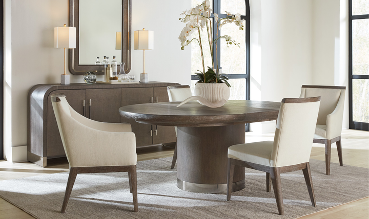 Hooker Furniture Casual Dining Modern Mood Round Dining Table with leaf-Jennifer Furniture
