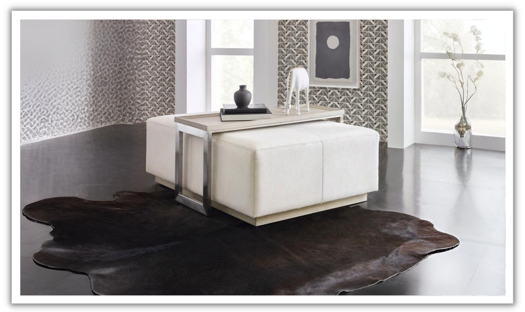 Hooker Furniture Living Room Melange Bridged Cocktail Table-jennifer furniture