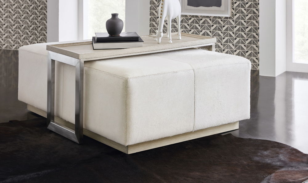 Hooker Furniture Living Room Melange Bridged Cocktail Table-jennifer furniture