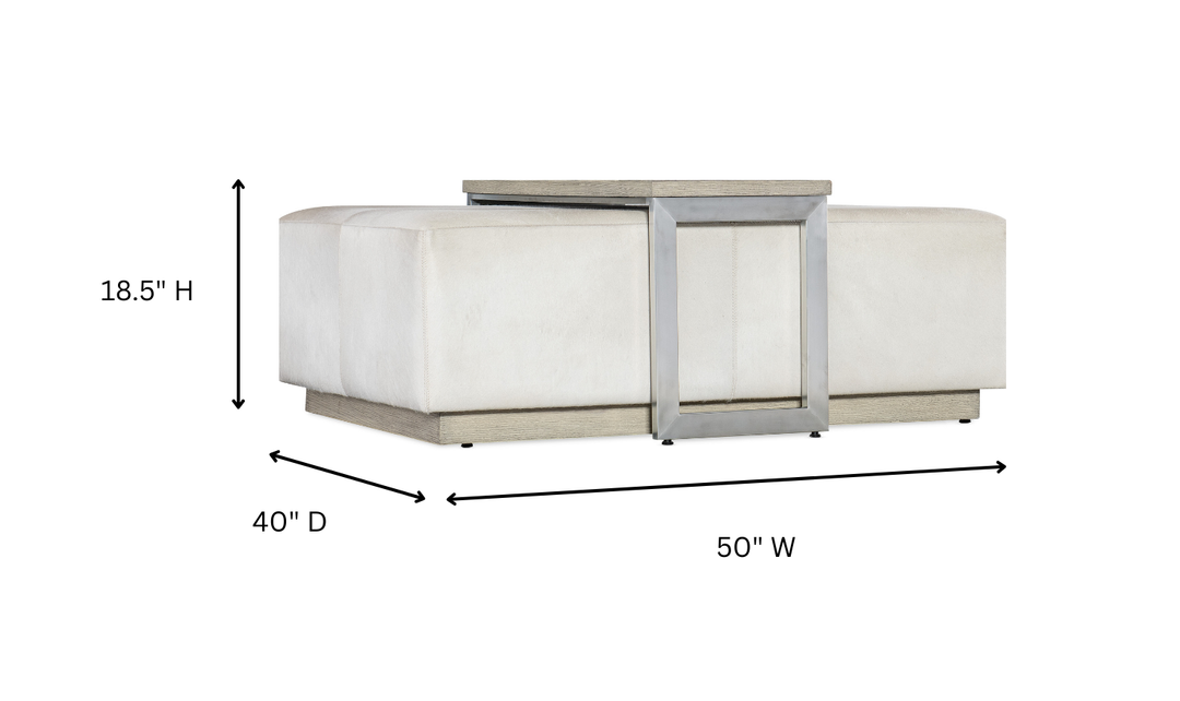 Hooker Furniture Living Room Melange Bridged Cocktail Table