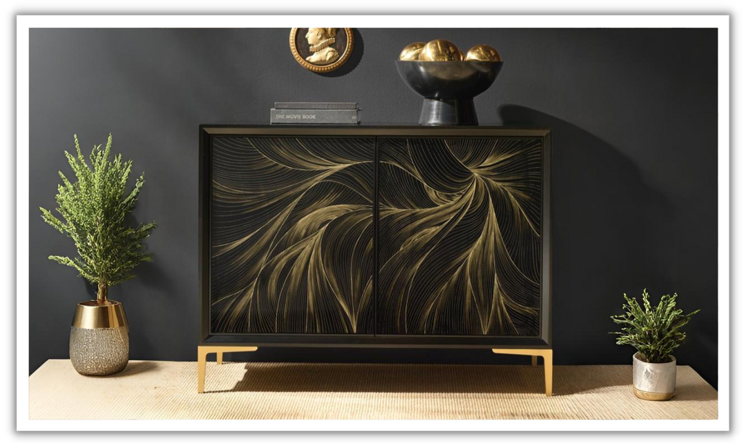 Hooker Furniture Living Room Melange Tevis Bluff Cocktail Table in Gold Finish-jennifer furniture