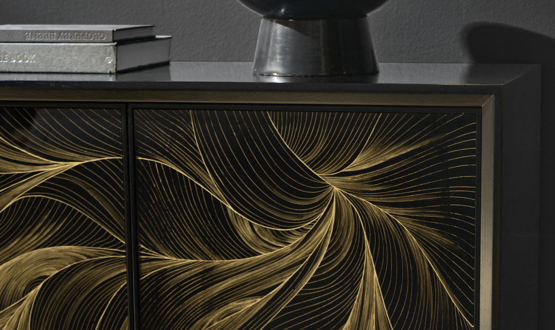 Hooker Furniture Living Room Melange Tevis Bluff Cocktail Table in Gold Finish-jennifer furniture
