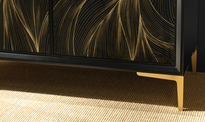 Hooker Furniture Living Room Melange Tevis Bluff Cocktail Table in Gold Finish-jennifer furniture