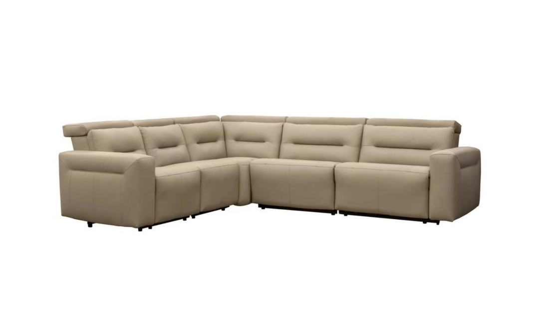 Hudson 5 Pieces Power Recliner Sectional Sofa In L-Shape-jennifer furniture
