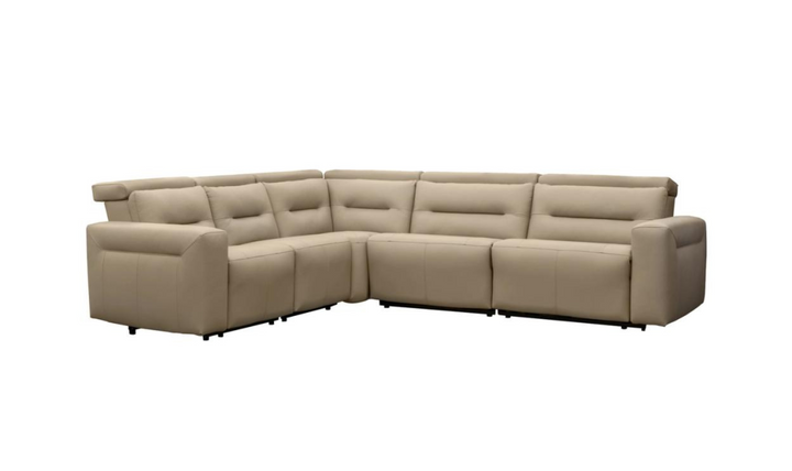 Hudson 5 Pieces Power Recliner Sectional Sofa In L-Shape-jennifer furniture