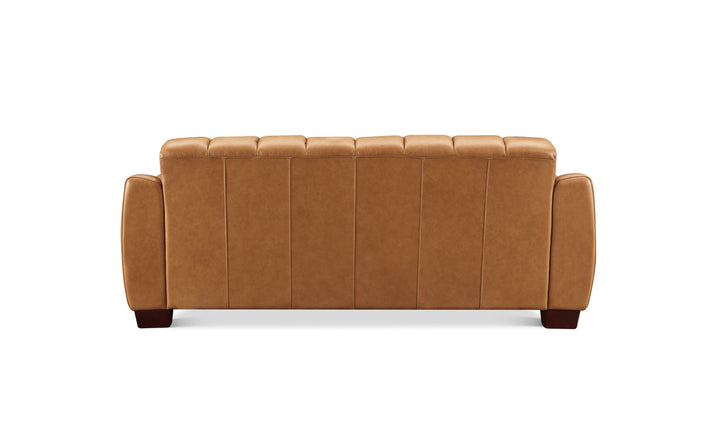 Hydeline Bayeaux Leather Sofa With Sloped Arms-Jenniferfurniture