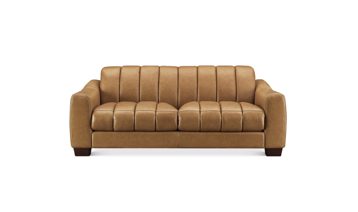 Hydeline Bayeaux Leather Sofa With Sloped Arms-Jenniferfurniture 
