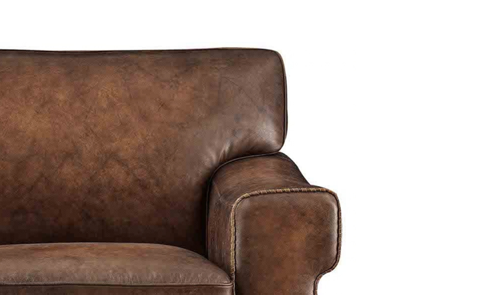 Hydeline Capri Leather Chair With Nailhead Trim-Jennier
