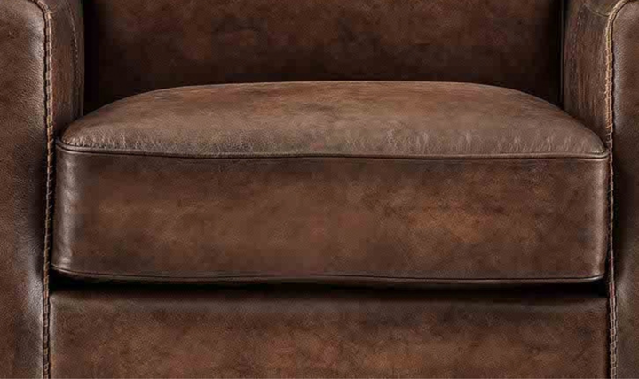 Hydeline Capri Leather Chair With Nailhead Trim-Jennier