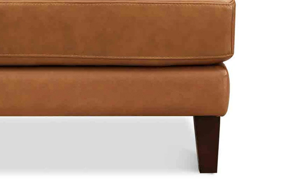 Hydeline Cassia Leather Chair With Recessed Arms