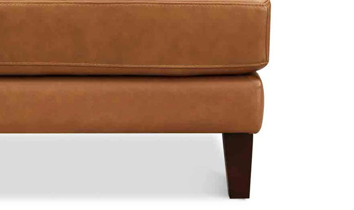 Hydeline Cassia Leather Chair With Recessed Arms