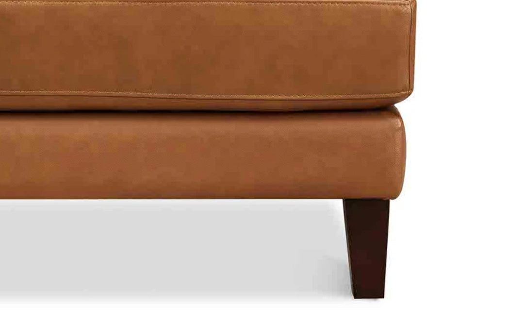 Hydeline Cassia Leather Sofa With With Recessed Arms-Jennifer Furniture