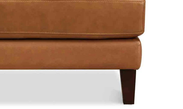 Hydeline Cassia Leather Sofa With With Recessed Arms-Jennifer Furniture