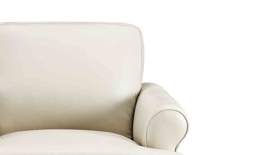 Hydeline Dawn Leather Upholstered Chair With Zip Cover