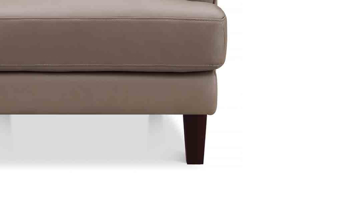 Hydeline Dawn Leather Upholstered Chair With Zip Cover
