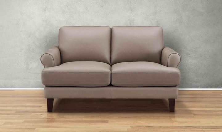 Hydeline Dawn Leather Upholstered Loveseat With Zip Cover -Jennifer Furniture