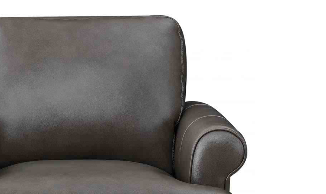 Hydeline Dawn Leather Upholstered Loveseat With Zip Cover -Jennifer Furniture