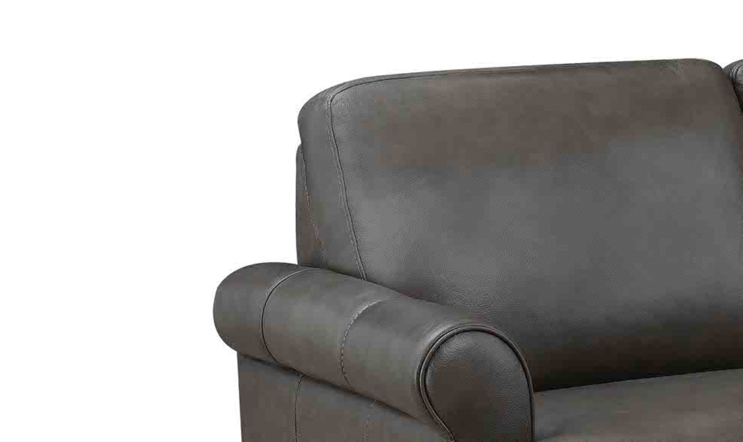 Hydeline Dawn Leather Upholstered Loveseat With Zip Cover -Jennifer Furniture