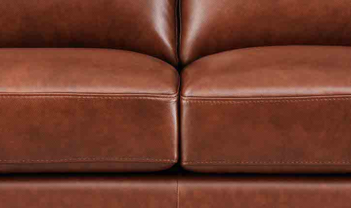 Hydeline Dawn Leather Upholstered Loveseat With Zip Cover
