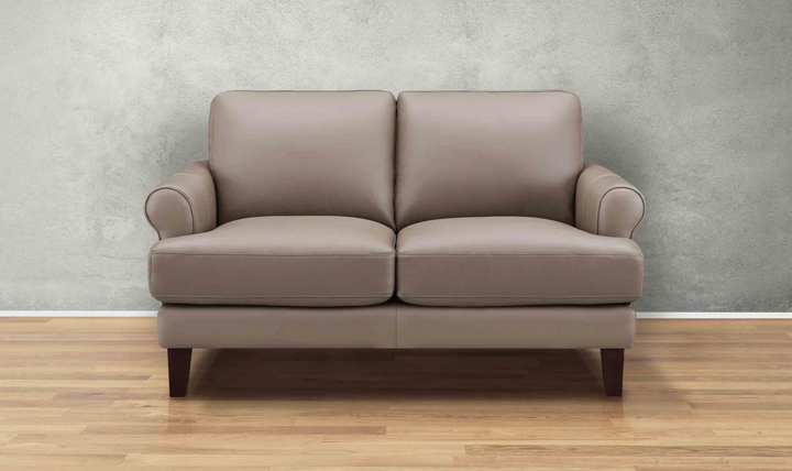Hydeline Dawn Leather Upholstered Loveseat With Zip Cover -Jennifer Furniture