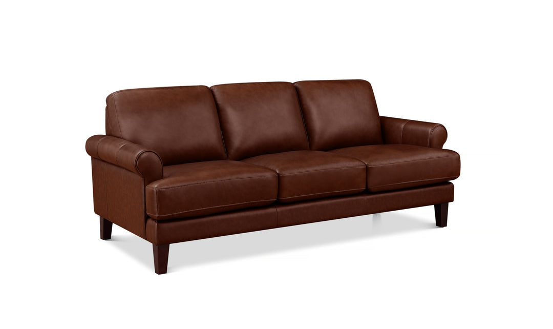 Hydeline Dawn Leather Upholstered Sofa With Zip Cover-Jenniferfurniture