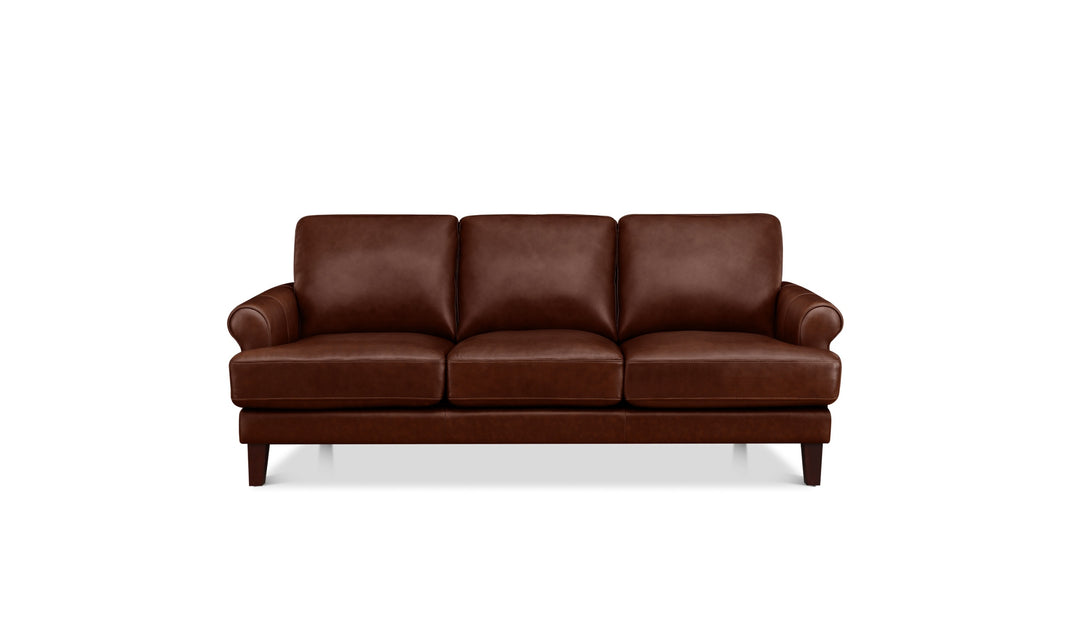 Hydeline Dawn Leather Upholstered Sofa With Zip Cover-Jenniferfurniture