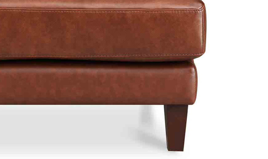 Hydeline Dawn Leather Upholstered Sofa With Zip Cover-Jenniferfurniture