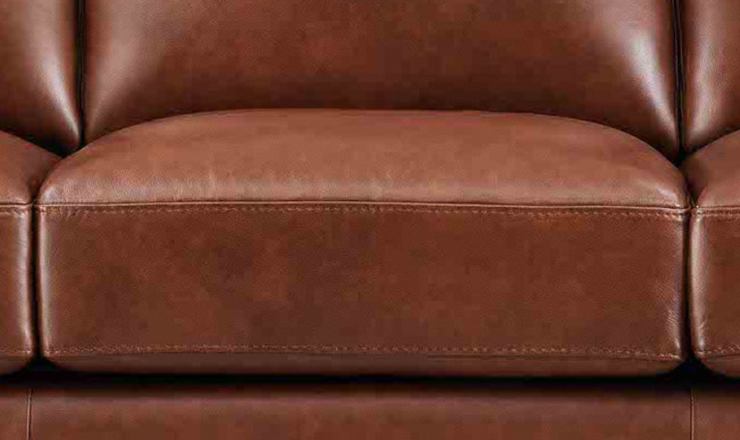 Hydeline Dawn Leather Upholstered Sofa With Zip Cover-Jenniferfurniture