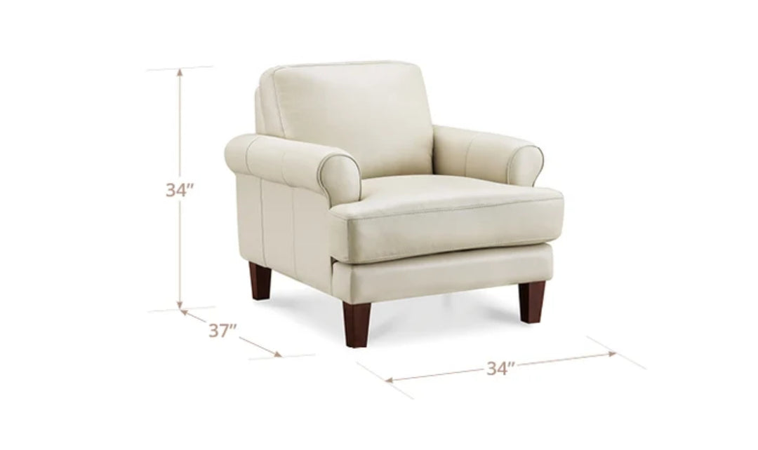 Hydeline Dawn Leather Stationary Living Room Set-JenniferFurniture