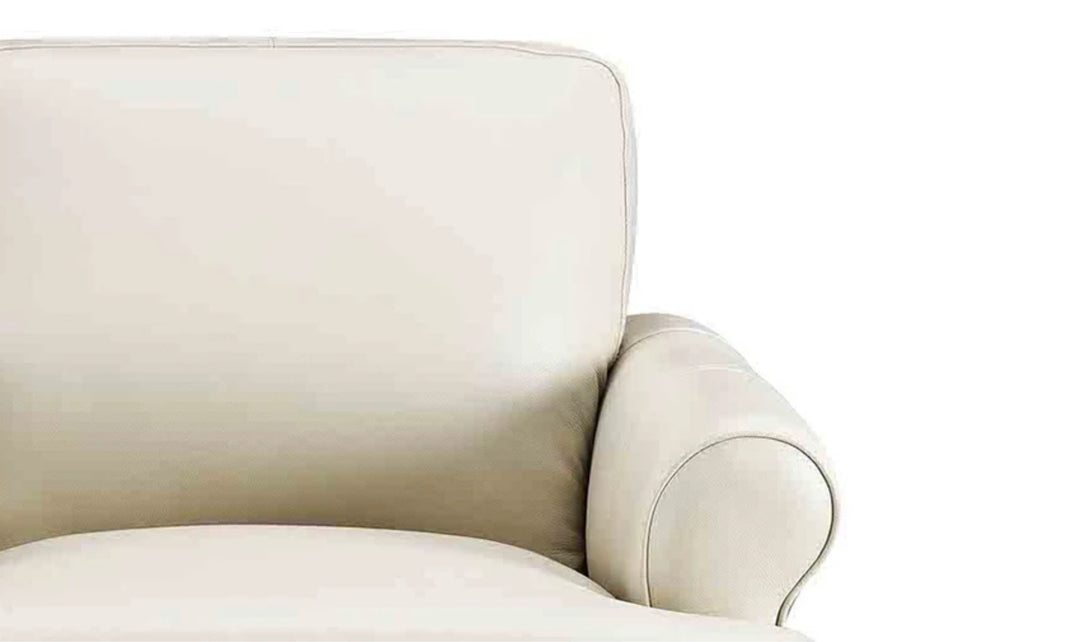 Hydeline Dawn Leather Upholstered Sofa With Zip Cover-Jenniferfurniture
