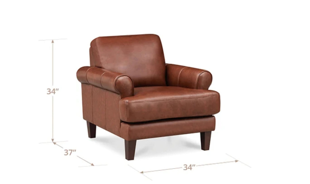 Hydeline Dawn Leather Stationary Living Room Set-JenniferFurniture
