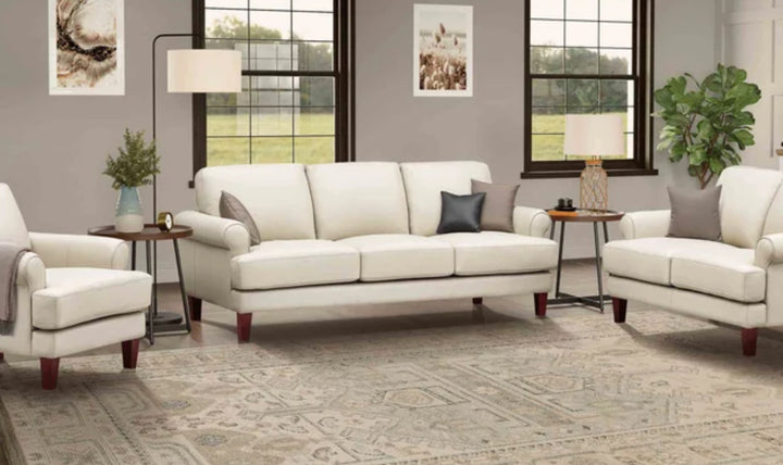Hydeline Dawn Leather Upholstered Sofa With Zip Cover-Jenniferfurniture