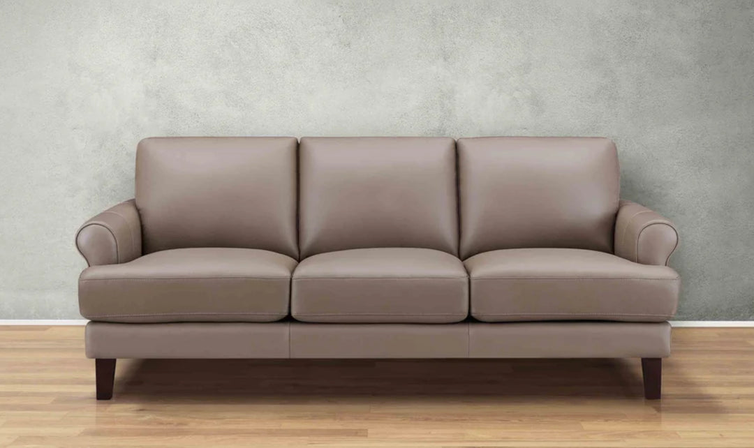Hydeline Dawn Leather Upholstered Sofa With Zip Cover-Jenniferfurniture