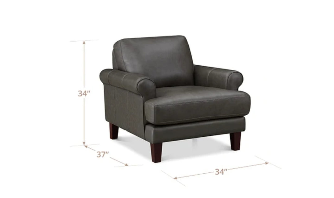 Hydeline Dawn Leather Stationary Living Room Set-JenniferFurniture