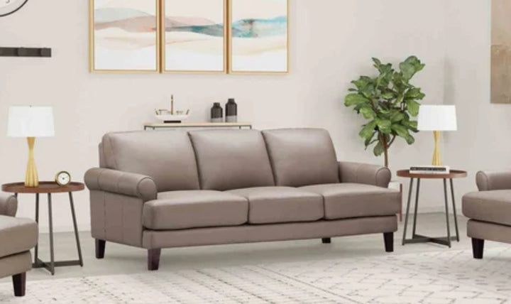 Hydeline Dawn Leather Upholstered Sofa With Zip Cover-Jenniferfurniture