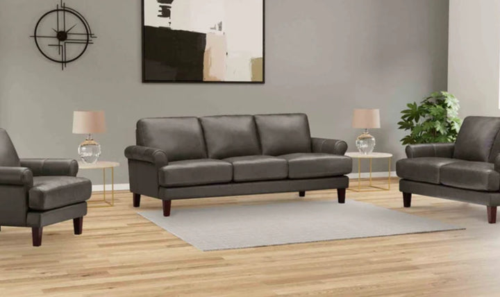 Hydeline Dawn Leather Upholstered Sofa With Zip Cover-Jenniferfurniture
