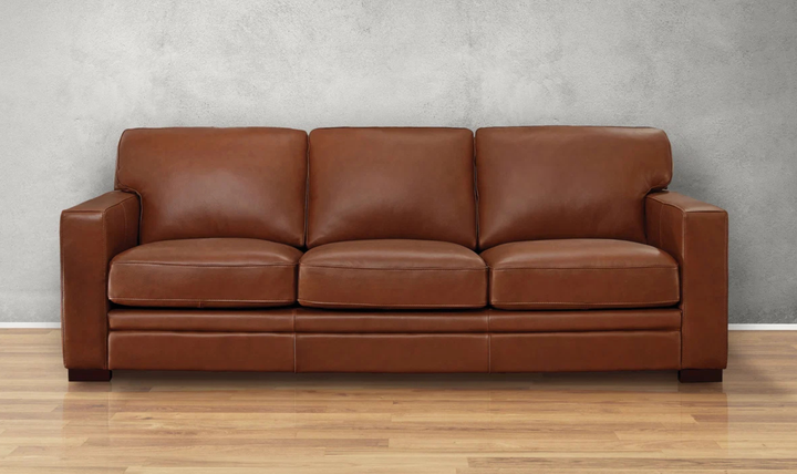 Hydeline Dillon 3-Seater Waxy Pull-up Leather Sofa in Brown-JenniferFurniture