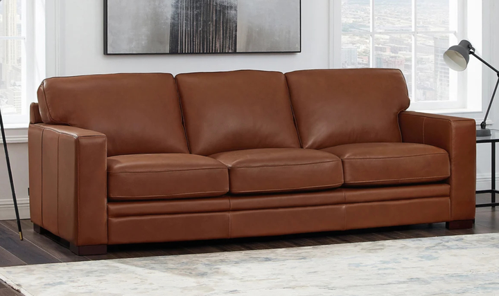 Hydeline Dillon 3-Seater Waxy Pull-up Leather Sofa in Brown-JenniferFurniture