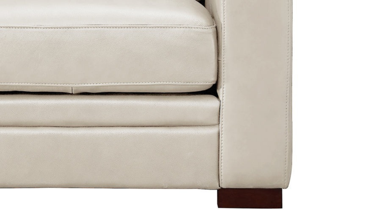 Dillon Waxy Pull-up Leather Chair WIth Track in Brown-Jennifer