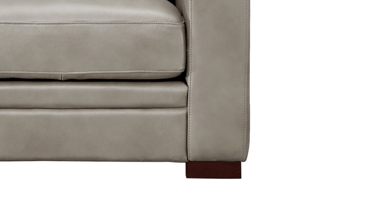 Dillon Waxy Pull-up Leather Chair WIth Track in Brown-Jennifer